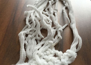 중국 백색 폴리에스테 셔닐 실 털실, 5nm 친절한 공상 뜨개질을 하는 털실 환경 협력 업체