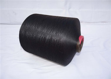 중국 100% 질감 원사를 그립니다 폴리에스테 Texturised 털실 반지에 의하여 회전되는 150D/96F AA 급료 검정 색깔 협력 업체