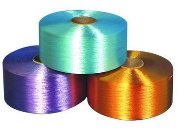 중국 방화 효력이 있는 다채로운 매듭 이하 100%년 폴리에스테 부분적으로 지향 원사 털실 진한 액체에 의하여 염색되는 200D/96F 협력 업체