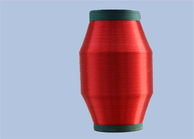 중국 에코 친절한 염색된 빨간 폴리에스테 HDPE 모노필라멘트 털실 제조자 80D는 반 Dull 협력 업체